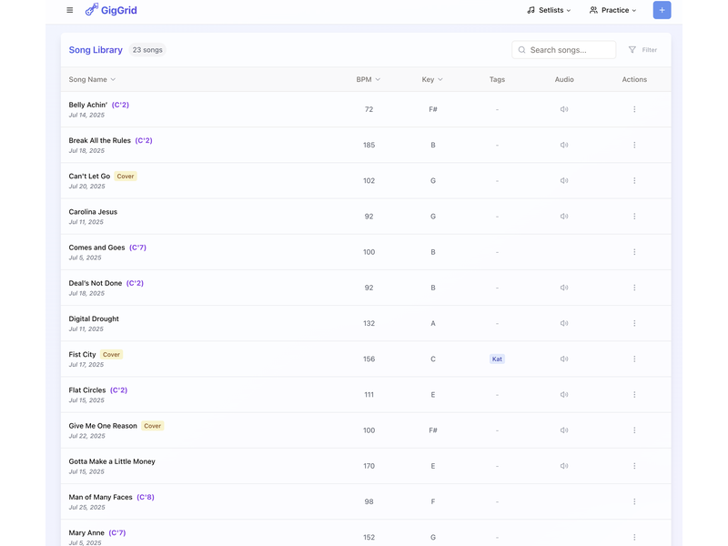 GigGrid - Screenshot 1